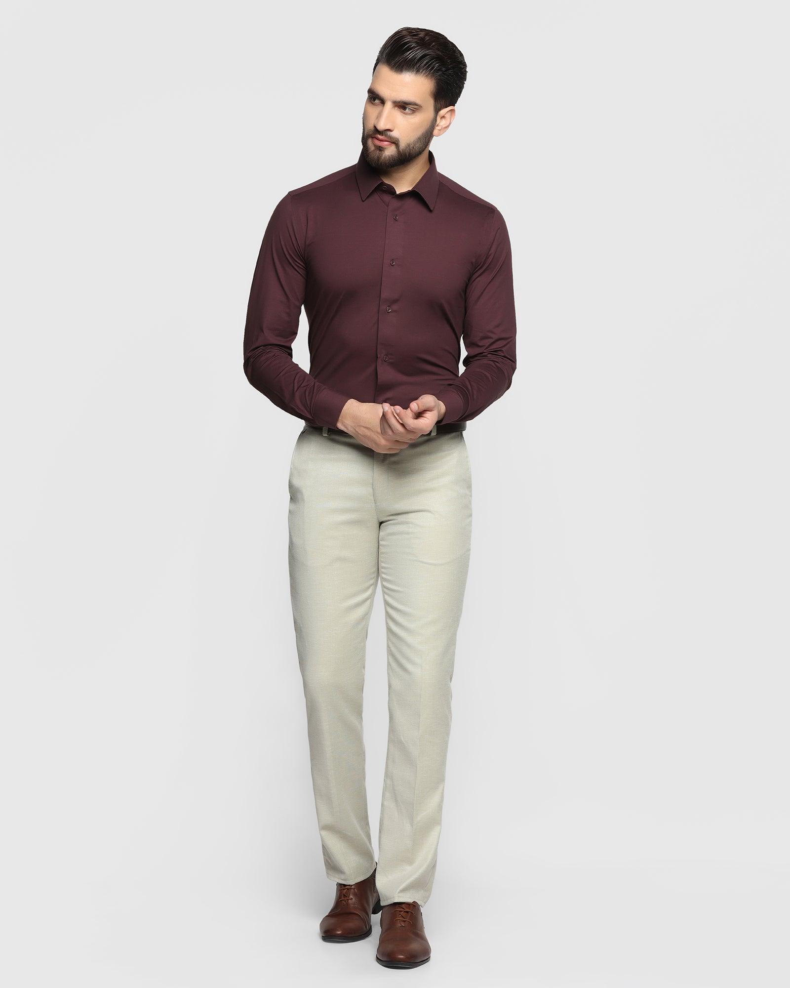 formal shirt in wine jean blackberrys clothing 3